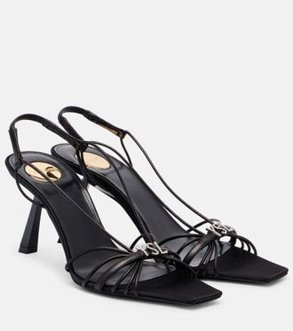 Saint Laurent Jerry 80 leather slingback sandals