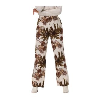 Knit-ted Wijde Broek Dames Justine - Dames - Wijde Broeken - Veelkleurig - XS - Broeken
