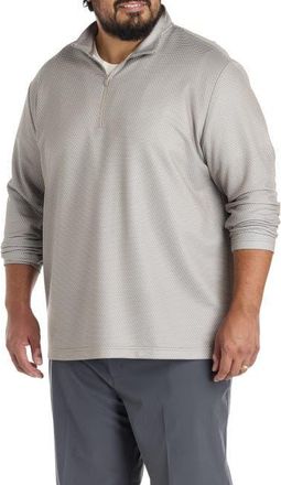 adidas Big & Tall 1/4-Zip Performance Pullover in Putty Beige at Nordstrom, Size Xx-Large