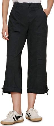 Sanctuary Angels Stretch Cotton Cargo Pants in Black at Nordstrom, Size 27