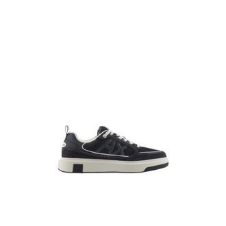 A|X Armani Exchange Sneakers, male, Blue, Size: 11 US Mesh Sneaker with Logo