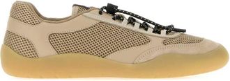 Prada Beige Textured Speedrock Sneakers