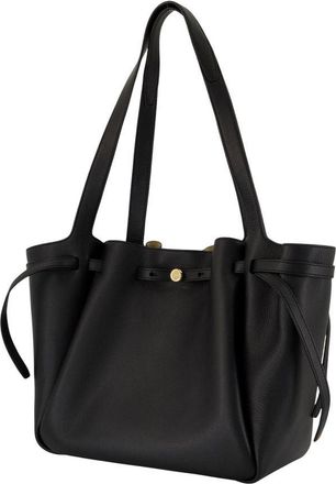 Tory Burch Womens Romy Tote Black Cowhide
