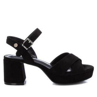 Xti Womens Heeled Sandals In Black