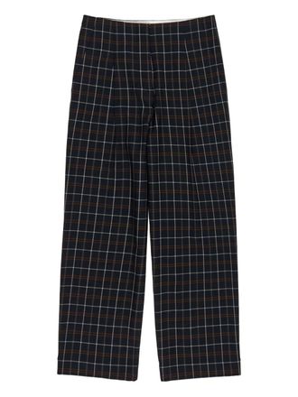 Bimba & Lola Geruite plooibroek - Blauw