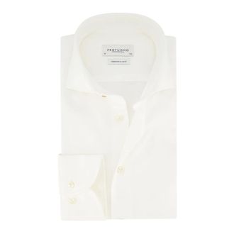 Profuomo Heren, Overhemden, Beige, Maat: 2XL Katoen