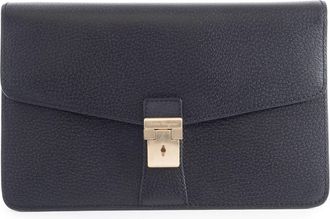 Ferragamo Leather Clutch Bag (Pre-Owned)