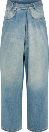 Maison Margiela Wrap-front Faded Jeans