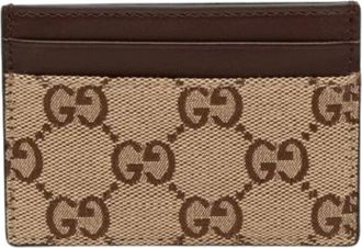 Gucci Pre-owned Wallets, female, Beige, Size: ONE SIZE Pre-owned Canvas Wallet