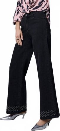 Joseph Ribkoff Mid Rise Jean In Charcoal Grey