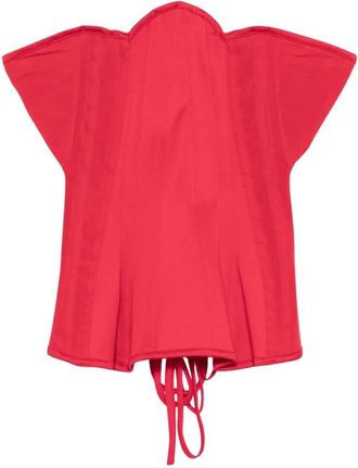 Agent Provocateur Scarlie Corset - Dames - Corrigerend ondergoed - Rood - 3XS - Polyester - Ondergoed