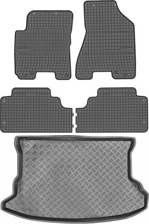OEM Juego De Alfombrillas De Goma Para Kia Sportage Ii Suv (2004-2010) + Alfombrilla Para El Maletero
