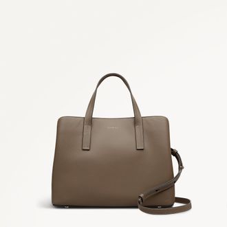 Radley London Coffee Medium Ziptop Grab Bag Dukes Place SS26 Radley London