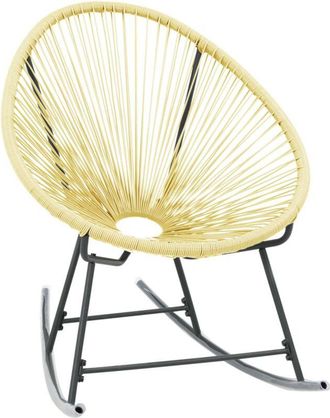 vidaXL Outdoor Acapulco Chair Poly Rattan Beige vidaXL