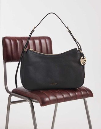 Michael Kors borsa a spalla grande Nolita in pelle nera-Nero