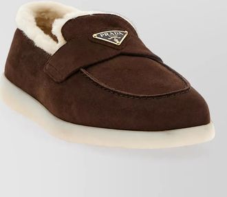 Prada suede slippers