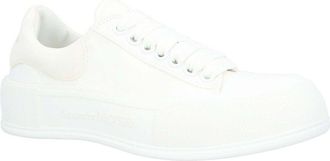 Alexander McQueen Alexander Mcqueen Womens Canvas Deck Skate Plimsoll Shoe, Never Worn (Authentic Pre-Loved)