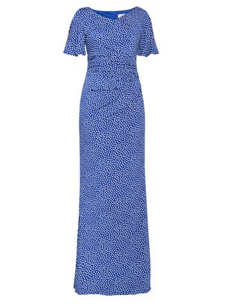 Gina Bacconi Womens Kasia Jersey Maxi Dress - Blue - Size 16 UK