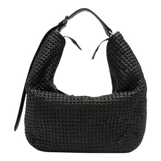 Officine Creative Shoulder Bags, female, Black, Size: ONE SIZE Vicky 002 Woven Shoulder Bag