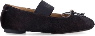 Maison Margiela Pony Hair Cylinder Heel Flats