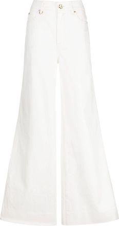 Zimmermann Matchmaker wide-leg jeans - women - Cotton - 27 - White
