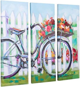 Wanderlust Deco Wanderlust Deco - Cuadro Pintado A Mano 30x90x3