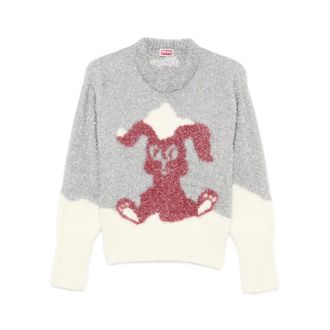 Kenzo Dames, Truien, Grijs, Maat: S