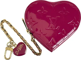 Louis Vuitton Monogram Vernis Indian Rose Monogram Vernis Coin Purse/Coin Case (Pre-Owned)