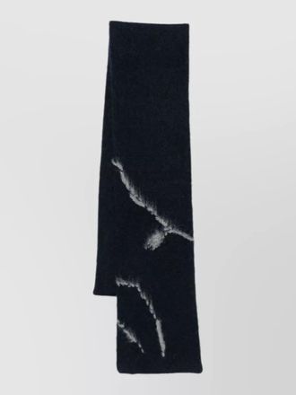 Dries Van Noten long rectangle scarf abstract pattern soft texture