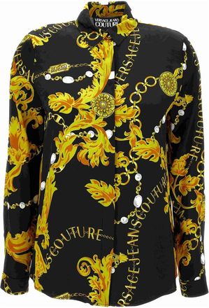 Versace Jeans Couture Overhemden - Dames - Overhemden - Zwart - 2XS - Overhemden