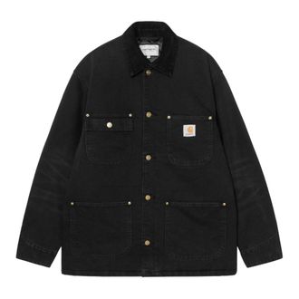 Carhartt Work in Progress Hombre, Chaquetas, Negro, Talla: L