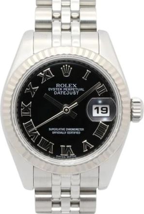 Rolex Pre-owned Datejust 26 Orologio da polso - - Pre-owned - Donna - Nero - ONE SIZE