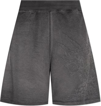 Diesel P-Rawcrow Shorts - Heren - Korte Broeken - Grijs - L - Katoen - Korte Broeken