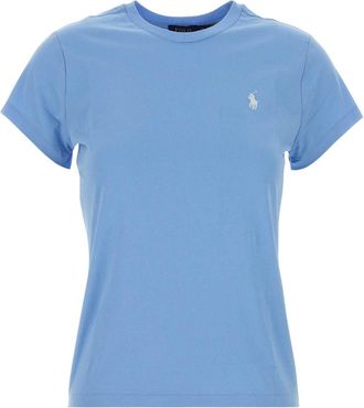 Polo Ralph Lauren Light Blue Cotton T Shirt