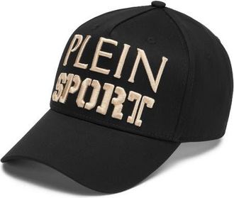 Plein Sport Baseball Cap Unisex in Black/gold at Nordstrom, Size 00