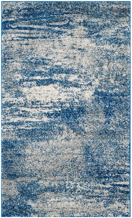 Safavieh Alfombra transicional de polipropileno azul/blanco, 122 x 183 cm