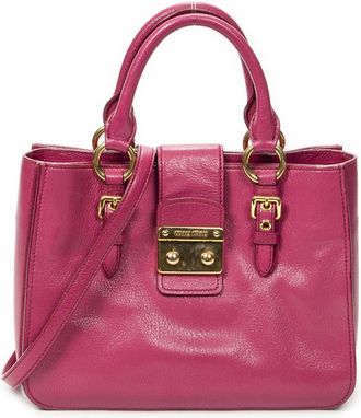 Miu Miu Pushlock Executive Tote schoudertas