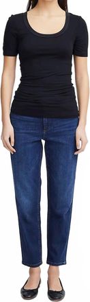 Ichi Ihzola Short Sleeve Top In Black