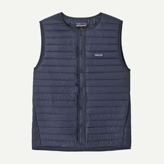 Patagonia LW Down Sweater Vest Daunengilet f&uuml;r Herren | wei&szlig;/blau