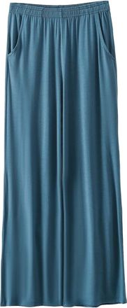 Generic Womens Pajama Bottoms Summer Soft Wide Leg Lounge Pants Cotton Linen Cropped Trousers Nightwear Comfy Elasticated Waist Sleep Pants for All Seasons Mi