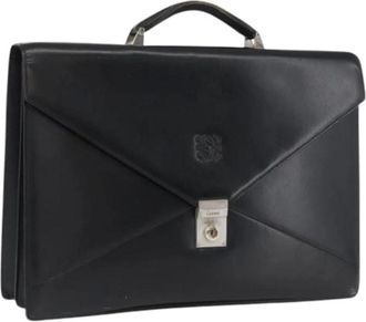 Loewe Pre-owned Handbags, female, Black, Size: ONE SIZE Pre-owned Business Bag