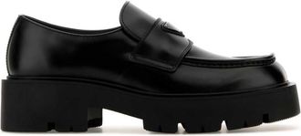 Prada Black Leather Loafers