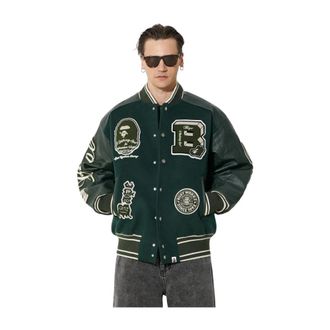 A Bathing Ape Bomber Jassen - Heren - Bomber jackets - Groen - S - Jassen
