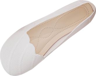 Generic White Ladies Stylish Moccasins with Mesh Design and Flat Sole for A Fashionable Outdoor Vibe