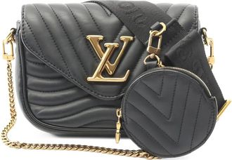 Louis Vuitton 2020 New Wave gewatteerde schoudertas - Zwart