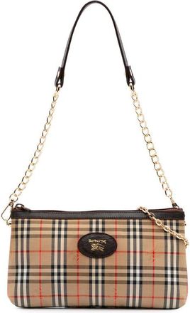 Burberry Pre-owned Burberry Haymarket Check Canvas Crossbody Ladies LKGWP7M027R19GOO