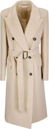 Tagliatore Jassen Beige - Dames - Trenchcoats - Beige - S - Nylon - Jassen