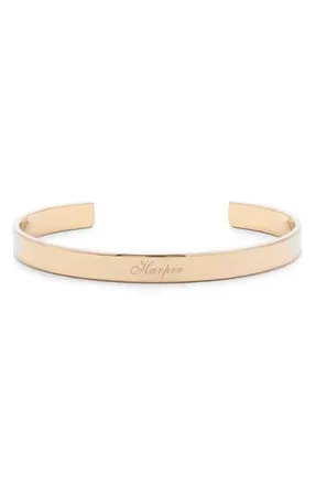 Brook & York Personalized Name Cuff in Rose Gold at Nordstrom Rack