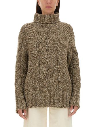 Kiton Knit Oversized Sweater With High Neck