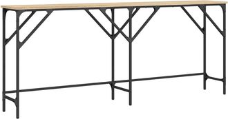 vidaXL Mesa Consola Madera De Ingenier&iacute;a Roble Sonoma 180x29x75 Cm Vidaxl